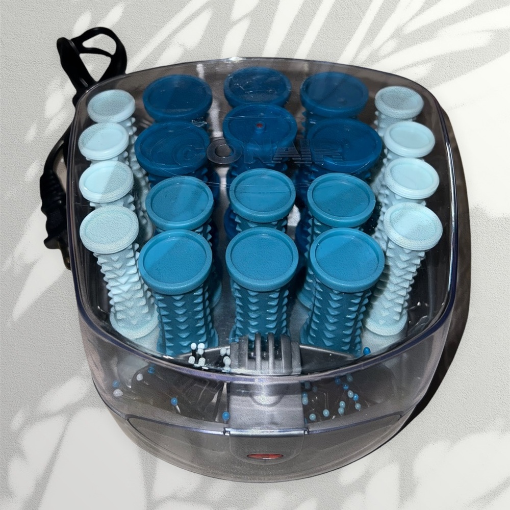 Conair Compact Multi-Size Hot Rollers, Blue